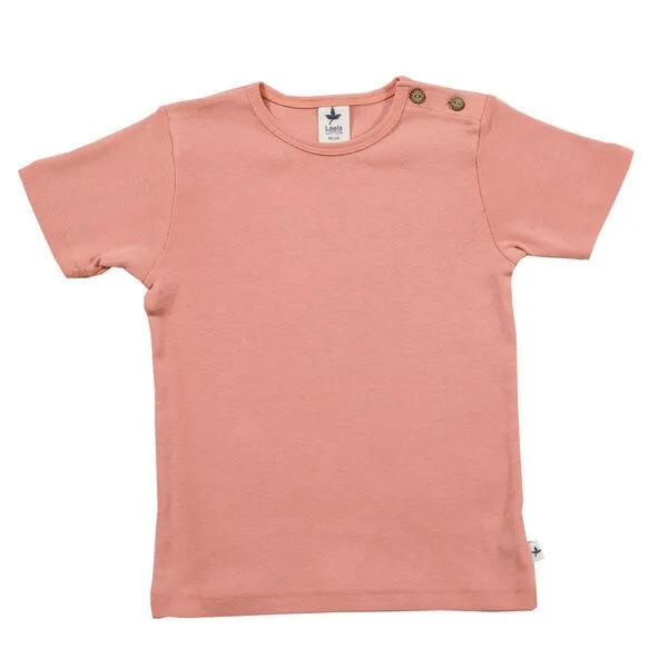 Leela Cotton Leela Cotton Kinder T-Shirt Bio Baumwolle, Aprikose, – Produktbild 1 von 1