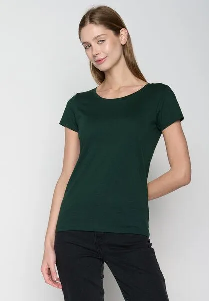 GreenBomb GREENBOMB Basic Loves - Sportliches T-Shirt aus Bio-Baumwolle / GOTS / Fair & Vegan, Grün (dark forest), – Produktbild 1 von 4