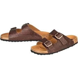 Kork-Deko Kork-Deko Braune Kork-Sandalen – vegane Hausschuhe Unisex, Gr. 36–45, nachhaltig & bequem – Produktbild 1 von 1