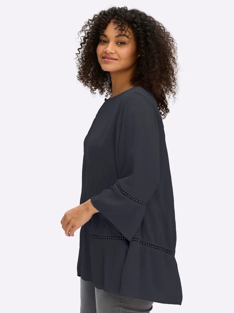 sheego Tunika tiefblau, Tiefblau, – Produktbild 2 von 2