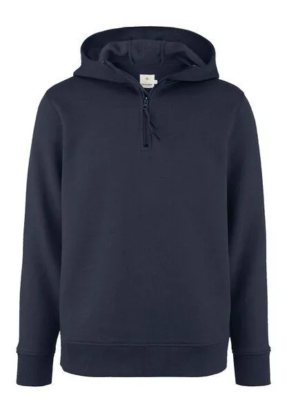 hessnatur hessnatur Sweat Hoodie Regular aus Bio-Baumwolle mit recycelter Baumwolle, Marine, – Produktbild 3 von 4