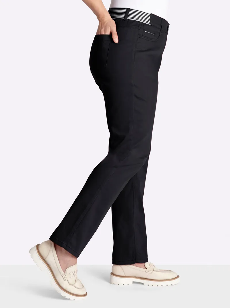 sheego 5-Pocket-Hose, Schwarz, – Produktbild 1 von 2