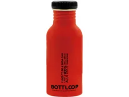 BOTTLOOP Trinkflasche mit einfacher Kappe inkl. 1-farbigem Druck, 0,6 l – Produktbild 1 von 1