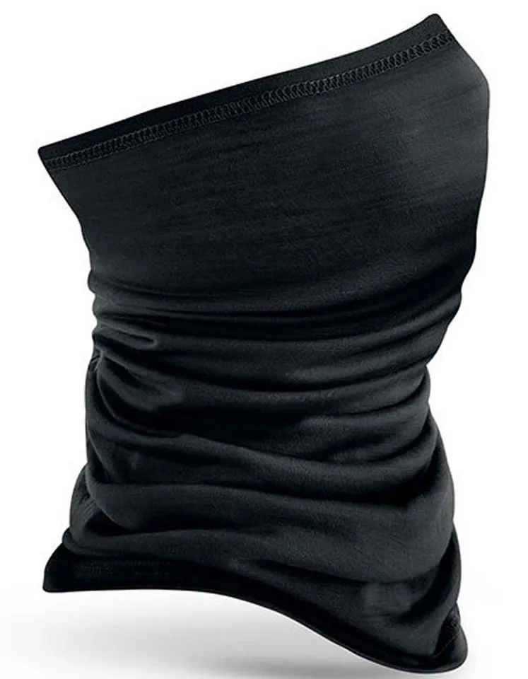 Beechfield Beechfield Multifunktionstuch Loop Neckwarmer Schlauchschal aus Merinowolle, (Spar Set, 2er Pack), Atmungsaktiv und Antibakteriell, Schwarz, – Produktbild 2 von 2
