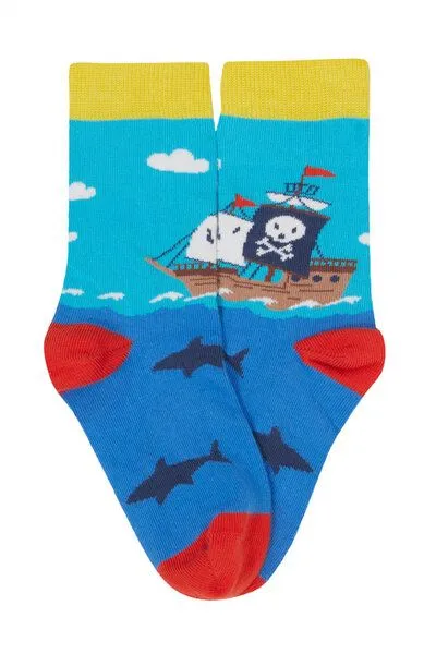 Frugi Frugi Kindersocken in Dreierpack mit Piraten – Produktbild 2 von 3