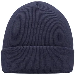 Myrtle Beach myrtle beach Klassische Strickmütze in vielen Farben MB7500 Gr. one size dark-navy – Produktbild 1 von 1