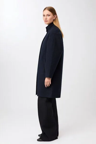 LangerChen LangerChen Kurzer Mantel aus Walk mit Membran, Navy (blau), – Produktbild 2 von 4