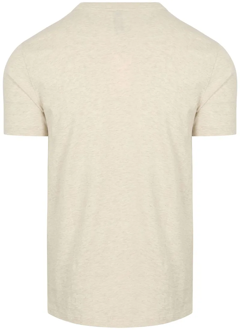 Profuomo Profuomo T-Shirt Ecru Melange - Größe L, Wollweiß, – Produktbild 1 von 4