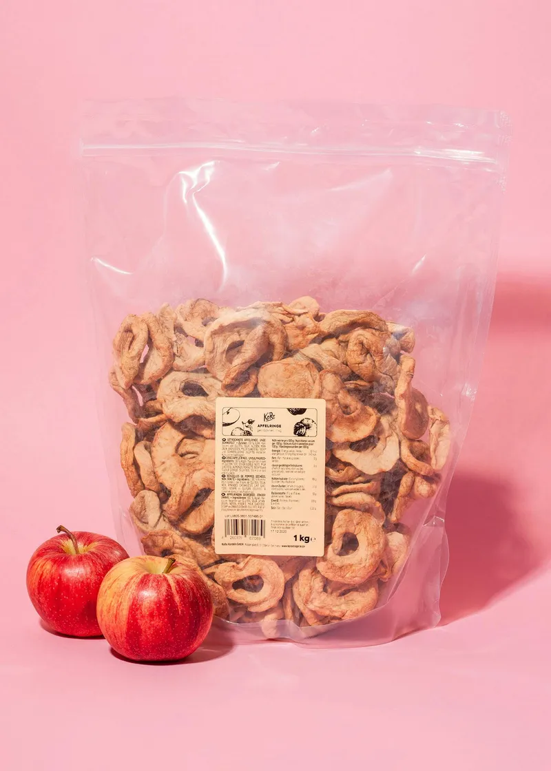KoRo Getrocknete Apfelringe | 1 kg – Produktbild 1 von 5