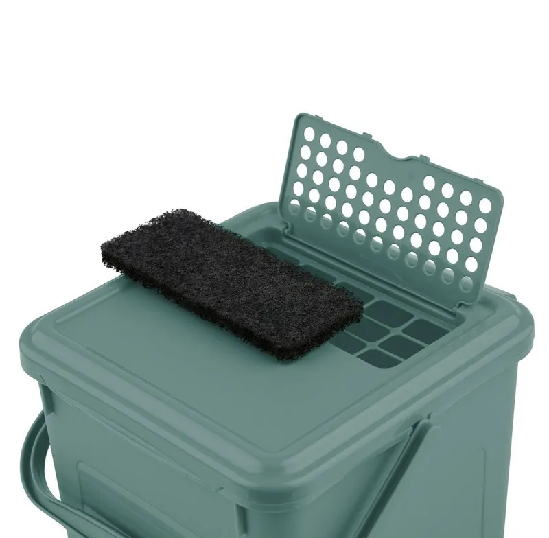 rotho rotho Komposteimer "BIO" mit Aktivkohlefilter, 9 l, misteltoe green – Produktbild 5 von 5