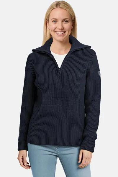 Hanseheld Hanseheld Damen Troyer Merino Wolle GOTS, Dunkel-blau, – Produktbild 2 von 4
