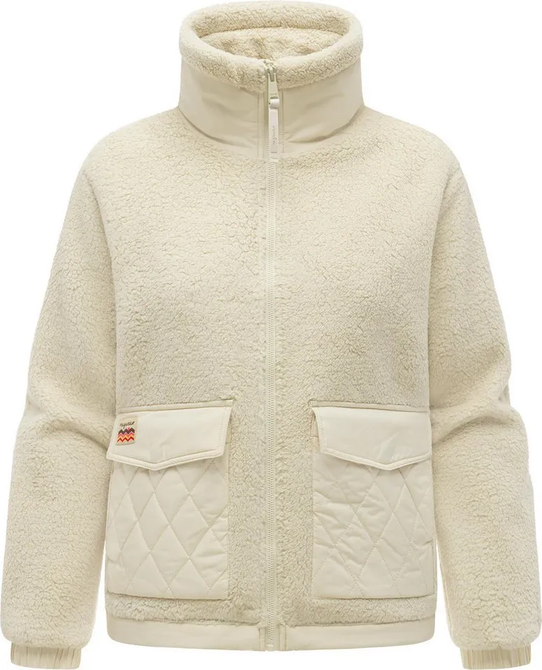 ragwear ragwear Plüschjacke Arctika Y Übergangsjacke im Teddy-Stepp-Materialmix, ultraleicht und winddicht, Braun, – Produktbild 2 von 4