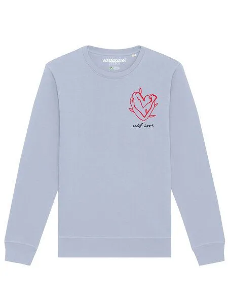 watapparel watapparel Sweatshirt Unisex Self love, Serene blue, – Produktbild 2 von 4