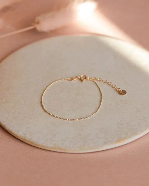 lille mus lille mus Armband 'Kügelchen' 925 Silber, Gold, – Produktbild 1 von 2