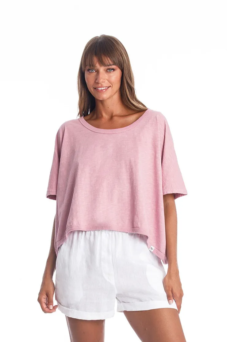 RAVENS VIEW IBIZA RAVENS VIEW IBIZA Damen vegan Top Square Malva Pink, Rosa, – Produktbild 2 von 2