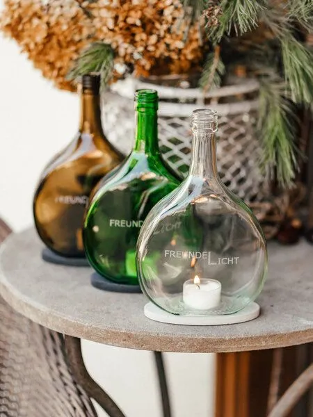 MaBe MaBe FreundeLicht Windlicht - nachhaltige Freude für die Besten, Transparent, – Produktbild 2 von 4
