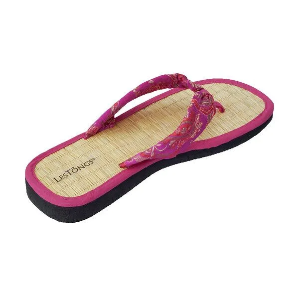 Les Tôngs Les Tôngs Juncus-S Japan vegane Zimtlatschen Flip Flops, Rosa, – Produktbild 2 von 4