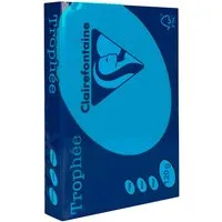 Clairefontaine 250 Blatt Clairfontaine Farbiges Kopierpapier "Trophee" 120 g/m², DIN A4, karibikblau – Produktbild 1 von 1