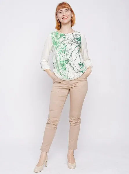 Peaces.bio - handbedruckte Biomode Peaces.bio - handbedruckte Biomode Peaces-Shirt Wasserzauber – Produktbild 4 von 4