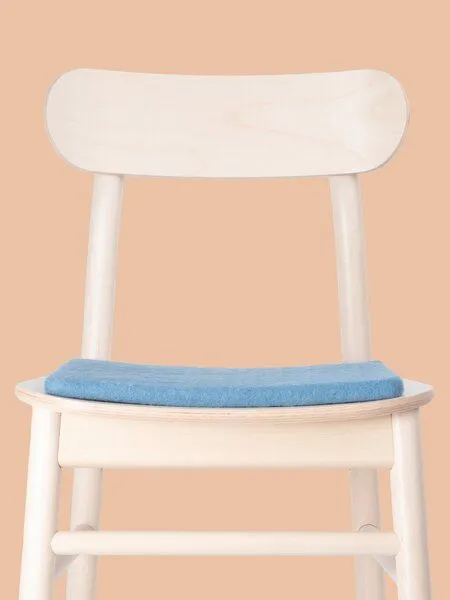 myfelt myfelt Flachfilz Sitzauflage (⌀ 36 cm, 36 x 36 cm), Blau (nilo), – Produktbild 3 von 4