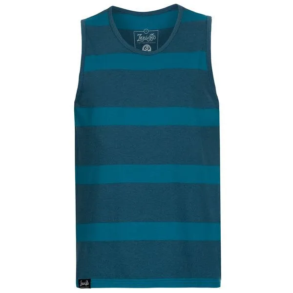Lexi&Bö Lexi&Bö Melange Stripes Tank Top Herren, Blau melange (blau), – Produktbild 4 von 4
