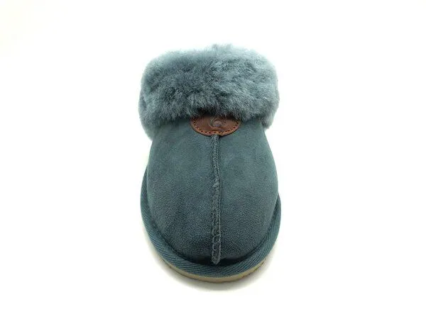 thies Pantoffel aus Schaffell "thies Pantoffel", Petrol, – Produktbild 3 von 4