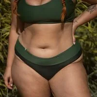 Inaska INASKA Soft Waist Bikini Hose FLOW, Dunkelgrün/moos, – Produktbild 1 von 1