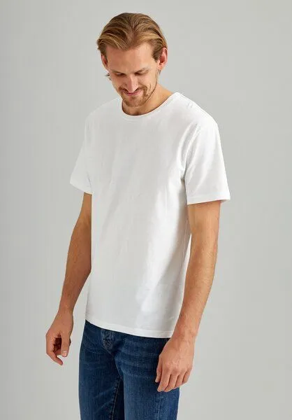 THOKKTHOKK ThokkThokk TT02 T-Shirt Herren (GOTS, vegan, Bio-Baumwolle), Weiss, – Produktbild 4 von 7