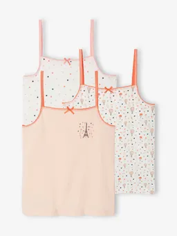 Vertbaudet 3er-Pack Mädchen Unterhemden mit Print – Produktbild 1 von 1
