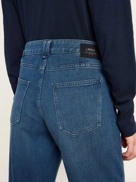 LANIUS LANIUS Relaxed Jeans (GOTS) aus Bio-Baumwolle, Dark blue denim, – Produktbild 5 von 5