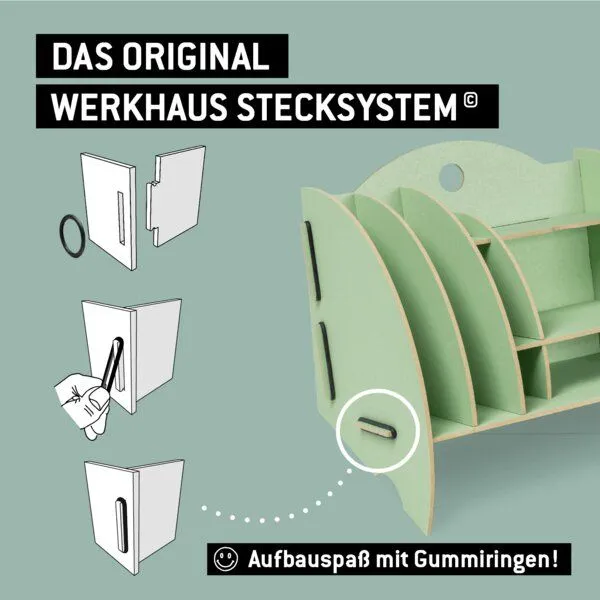 WERKHAUS WERKHAUS Mini Organizer, Jadegrün, – Produktbild 2 von 6