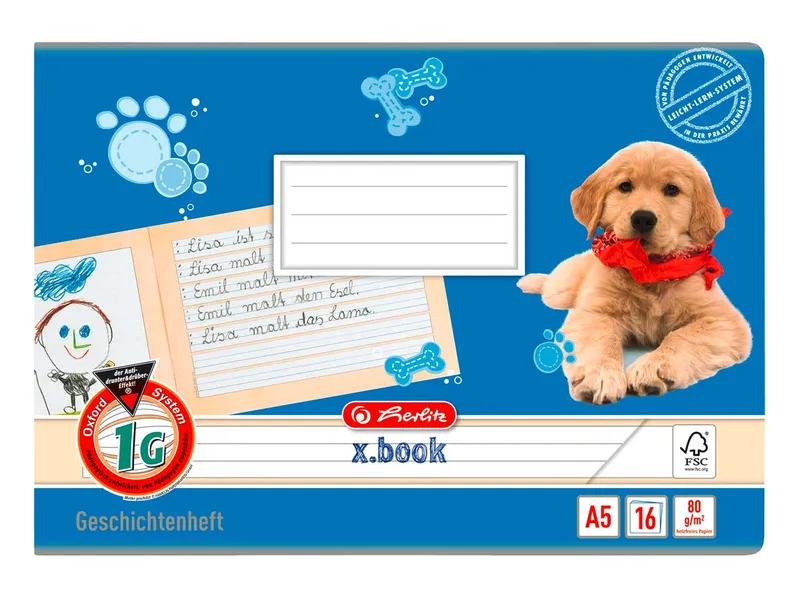 Herlitz herlitz Schulheft DIN A5 quer Lineatur 1G – Produktbild 1 von 1