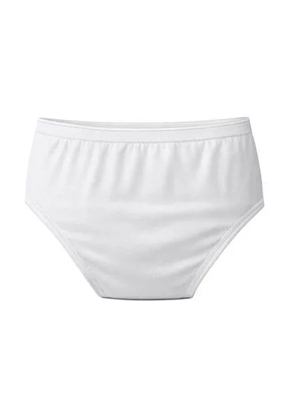 Haasis Bodywear Haasis Bodywear Damen Maxi Slip m. Glanzgummi, 3er Pack, Bio Baumwolle, Weiss, – Produktbild 4 von 4