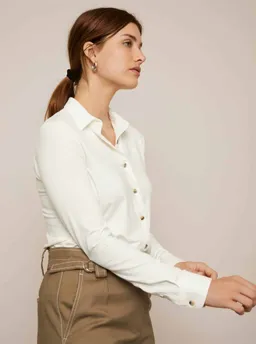 Arber Studio Arber Studio Damen vegan Zedernbluse Weiß – Produktbild 1 von 1