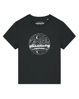 watapparel watapparel T-Shirt Frauen Mountains by night – Produktbild 1 von 1