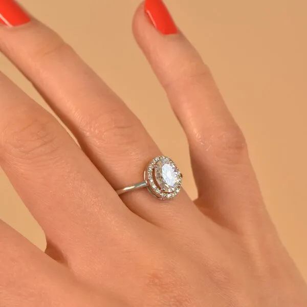 Eppi Eppi Ring mit Moissanit und Lab Grown Diamanten Arya – Produktbild 1 von 4