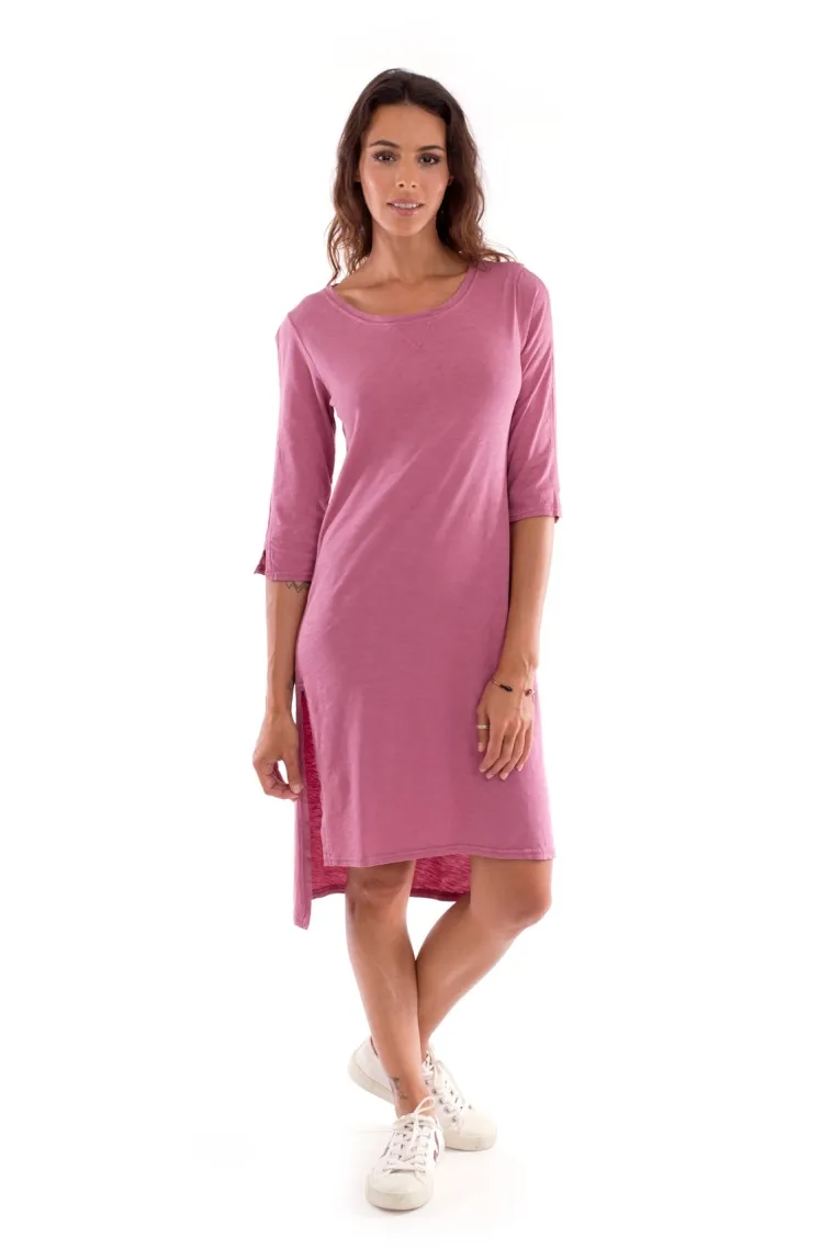 RAVENS VIEW IBIZA RAVENS VIEW IBIZA Damen vegan Kleid Mit Langen Ärmeln Mia Violet, Rosa, – Produktbild 2 von 2