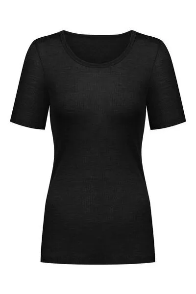 mey Mey Merinowolle T-Shirt "Wool Love", Schwarz, – Produktbild 3 von 3