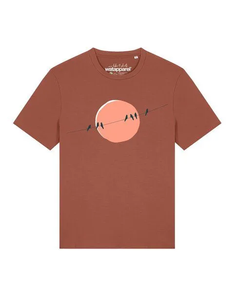 watapparel watapparel T-Shirt Unisex Countryside 01, Heritage brown, – Produktbild 1 von 2