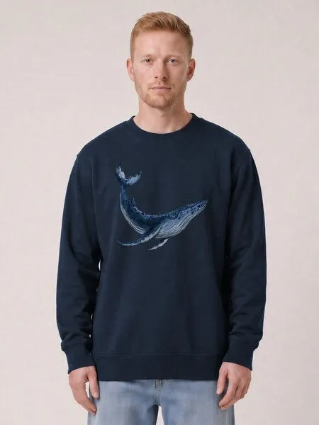 watapparel watapparel Sweatshirt Unisex Wal, French navy, – Produktbild 2 von 2