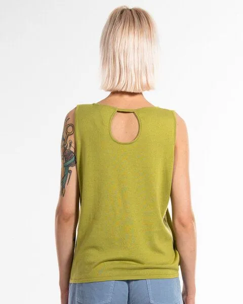 Alma & Lovis Alma & Lovis Leichtes Feinstrick-Top aus reiner Bio-Baumwolle | Knit Top, Limette (grün), – Produktbild 3 von 4
