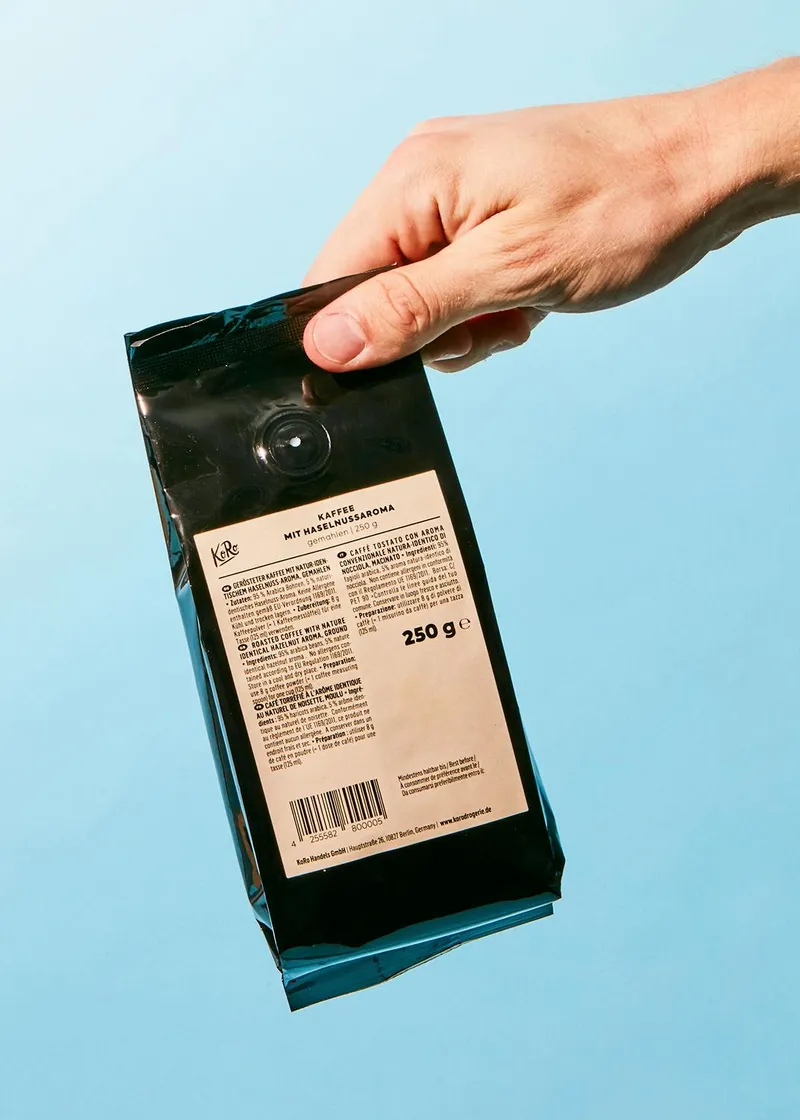 KoRo Gemahlener Kaffee mit Haselnussaroma 250 g – Produktbild 5 von 5