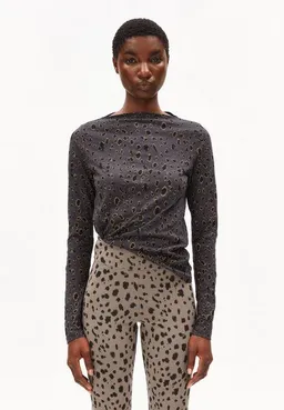 ARMEDANGELS ARMEDANGELS LEO Damen Longsleeve aus Bio-Baumwolle mit Leo-Print – Produktbild 1 von 1