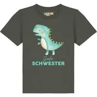 watabout kids watabout.kids T-Shirt Kinder Dinosaurier 03 Große Schwester, Khaki, – Produktbild 1 von 1