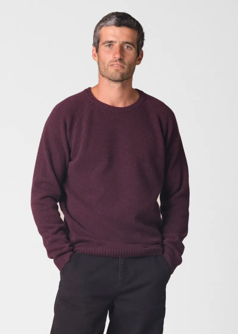 Klitmøller Strickpullover Modell: Ole, Burgundy, – Produktbild 1 von 2