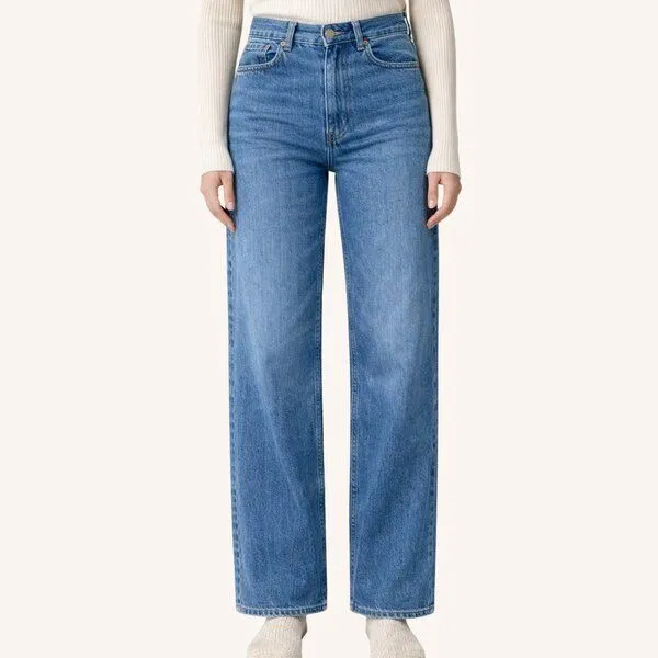 NORDLICHT NORDLICHT Jeans Hose Dilja aus Bio-Baumwolle, Blau, – Produktbild 1 von 4