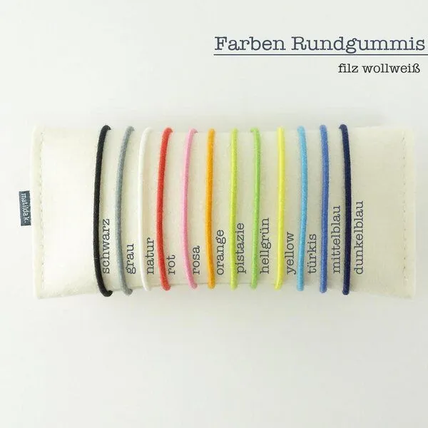 matilda k. manufaktur matilda k. manufaktur Schmuckaufbewahrung 'schmucknest' groß aus Wollfilz 'alice' mit Rundgummi-Verschluß in vielen Farben, Wollweiß, – Produktbild 6 von 7