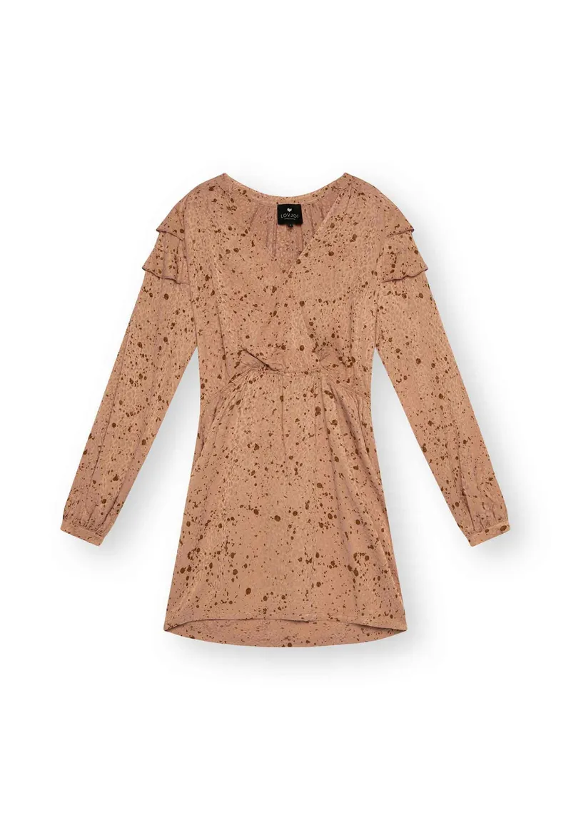 Lovjoi LOVJOI Damen vegan Kleid Friedi Rosewood Spots, Rosa, – Produktbild 1 von 2