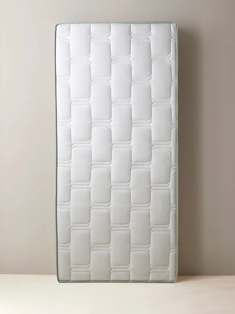 Vertbaudet Kinder Matratze mittelfest 90X200 cm BI-OME Anti-Milben-Ausrüstung NTL, Weiß, – Produktbild 1 von 3