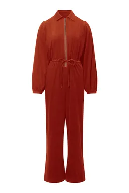 KOMODO KOMODO Damen vegan Jumpsuit Corduroy Amrita Terracotta – Produktbild 1 von 1
